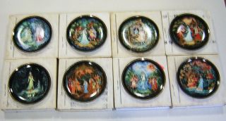 Russian Bradex " Legends Of The Snow Maiden " Full Set Of 8 Collector Plates