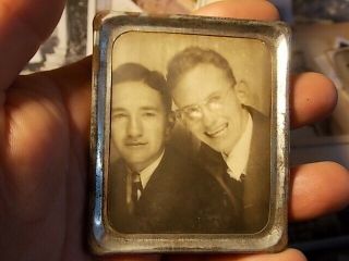Vint Photomatic Photo,  2 Young Men,  One W Glasses,  Worlds Fair,  Gay Int