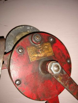 Handy Andy No.  1 Bench Grinder,  Vintage Hand Crank Tool,  1 " X 4 " Wheel,  Usa