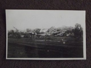Wrecked German,  Italian & French Planes Vtg 1940 