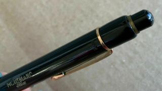 Vintage 50’s Montblanc Mechanical Pencil 392 Set Black With Gold Trim