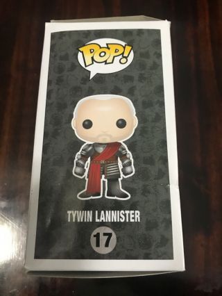 Tywin Lannister Funko Pop Game of Thrones 17 Box Slightly Silver 5