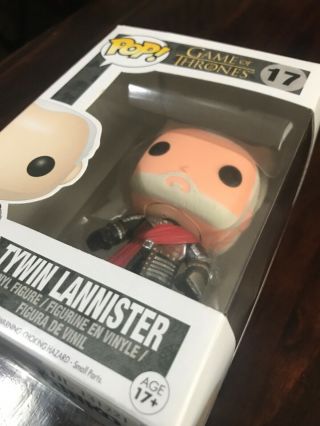 Tywin Lannister Funko Pop Game of Thrones 17 Box Slightly Silver 7