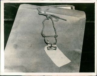 1935 Charles Lindbergh Jr Guard Baby Crib Kidnaping Hopewell Crime Photo 7x9