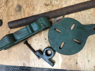 Table Assembly From Post Drill Press Blacksmith Antique Forge Anvil Interest