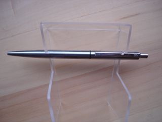 Vintage Caran D’ache Brushed Metal Ballpoint Pen 454