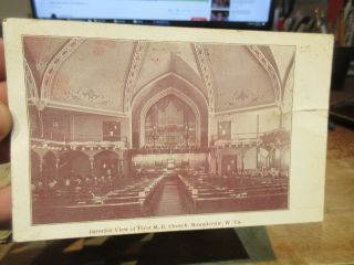 Vintage Old Postcard West Virginia Moundsville First Methodist Episcopal Church