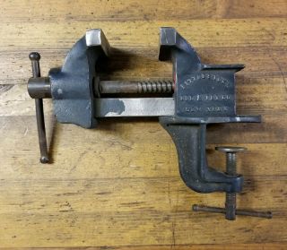 Antique Clamping Bench Vise Anvil Littlestown Woodworking Machinist Blacksmith ☆