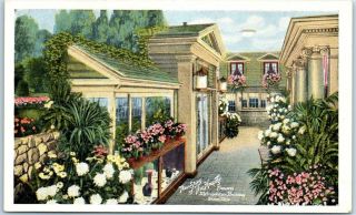 Akron,  Ohio Advertising Postcard " Heepeto Flowers " Metropolitan Building C1930s