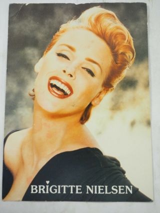 Brigitte Nielsen Talent Agency Photo Card 5 " X 7 "