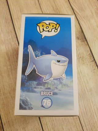 Funko Pop Bruce Shark Finding Nemo.  Disney Pixar.  Vaulted Retired Rare.  Good box 4