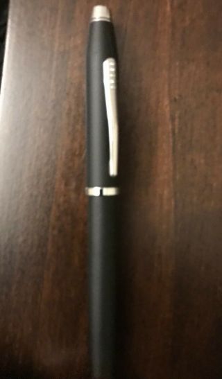 Cross Made In The Usa Century Ii Matte Black And Chrome Rollerball Pen