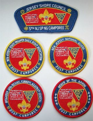 Htf Rare Njsp 2017 Boy Scout Camporee Patch Set Of All 11 Patches