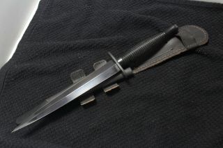 Fairbairn Sykes Sheffield Black Fixed 12 " Commando Dagger
