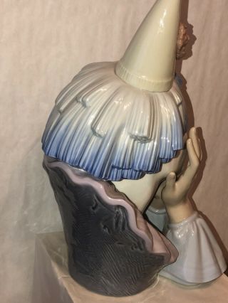Lladro Figurine 5129 Clown Jester Huge Bust 5