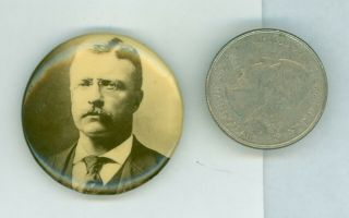 Vintage 1904 President Theodore Roosevelt Political Campaign Pinback Button Pro