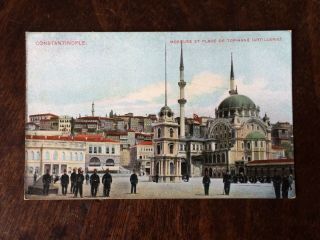 Constantinople.  Mosquee Et Place De Top - Hane (artillerie).  E.  L.  1.  Postcard.