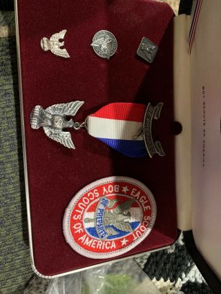 Older Eagle Scout Presentation Kit Medal Patch Pins