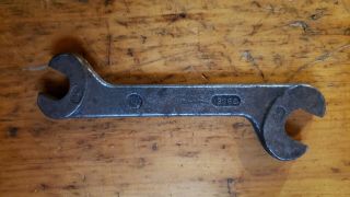 Vintage International Harvester 1326 - E Open End Wrench 3/8 " X 7/16 " Ihc Tool