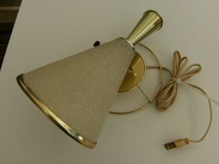 Vintage Mid - Century Modern Wall Sconce Light Fixture W/ Cone Shade
