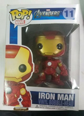 Funko Pop Marvel 11 Iron Man - Avengers Figure See Photos