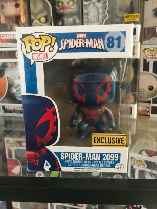 Rare Funko Pop Marvel Walgreens Exclusive Spider - Man 2099 81 W/ Protector