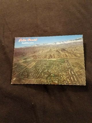 Aerial Photo Of Palm Desert In California San Jacinto Mountains - Old Postcard