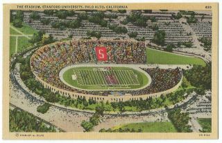 Palo Alto California Ca Stanford University Football Stadium 1940 