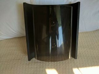 Vintage Mid Century Forecast Black Lucite Cast Metal 2 Light In/Out Wall Fixture 2