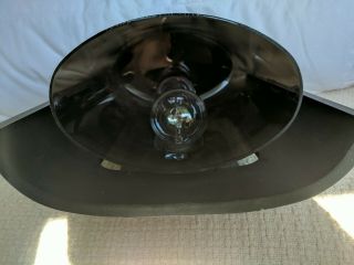 Vintage Mid Century Forecast Black Lucite Cast Metal 2 Light In/Out Wall Fixture 4