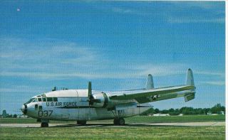 " The Fairchild 119j " Usaf Military Aircraft Airplane Postcard