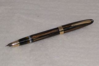 Sheaffer Lifetime Fountain Pen,  C.  1948 (?),  Golden Brown,  Triumph Nib