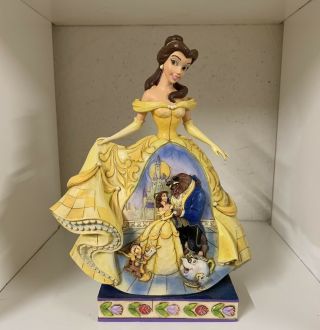 Jim Shore Disney Traditions Moonlit Enchantment Beauty & The Beast Figurine