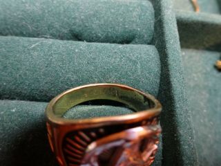14K E.  P.  Masonic Master Ring Size 10 6