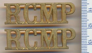 Canada - Royal Canadian Mounted Police Shoulder Titles Rcmp Obsolete (rcmp2)
