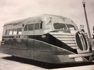 Vintage/retro Bus Photo City Of Amarillo Tx