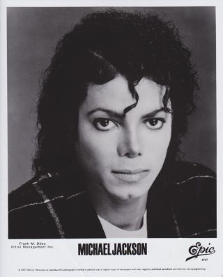 1987 Vintage Press Photograph - Michael Jackson - Epic Records Photo