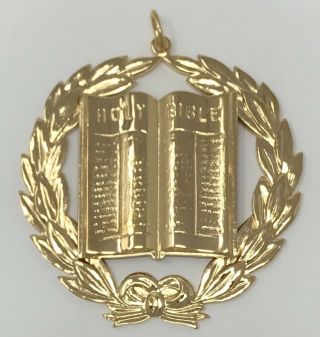 Freemason Grand Chaplain Collar Jewel In Gold Tone