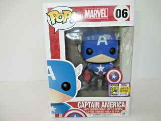 Funko Pop Marvel 06 Captain America Bucky 2017 Sdcc Official Sticker Rare