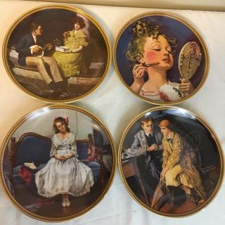 Full Set of 12 Knowles Rockwell Rediscovered Women Plates Only No Boxes Papers 4