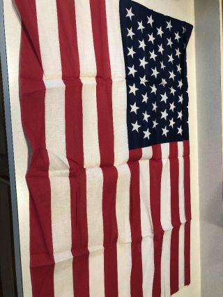 Very Old American Flag With 49 Stars