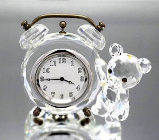 Swarovski Crystal Kris Bear Table Clock Model 212687