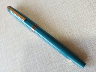 Vintage Fountain Pen Senator In Rare Turquoise Color