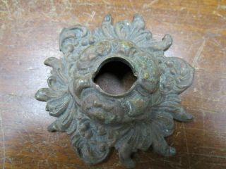 Antique Solid Brass Early Gas Electric Chandelier Part
