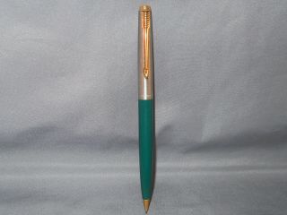 Parker Vintage 45 Jotter Green 0.  9 Mm Pencil - - Gold Clip