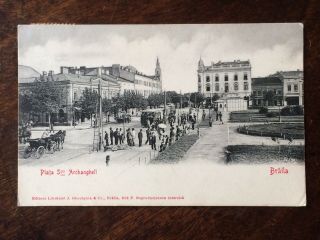 Braila.  Piata Sf Archangheli.  Romania.  Postcard.