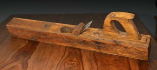 Antique wooden jointer plane,  27 3/4 