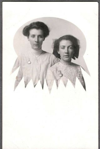 Vintage Rppc 1910 Women 