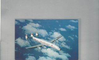 Twa Airlines " Jetstream " Constellation Publisher Postcard