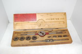 Vintage Craftsman 5493 Tap & Die Set,  W/original Wooden Box